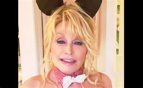 dolly nude|Dolly Parton, 75, bares cleavage as sexy Playboy bunny for。